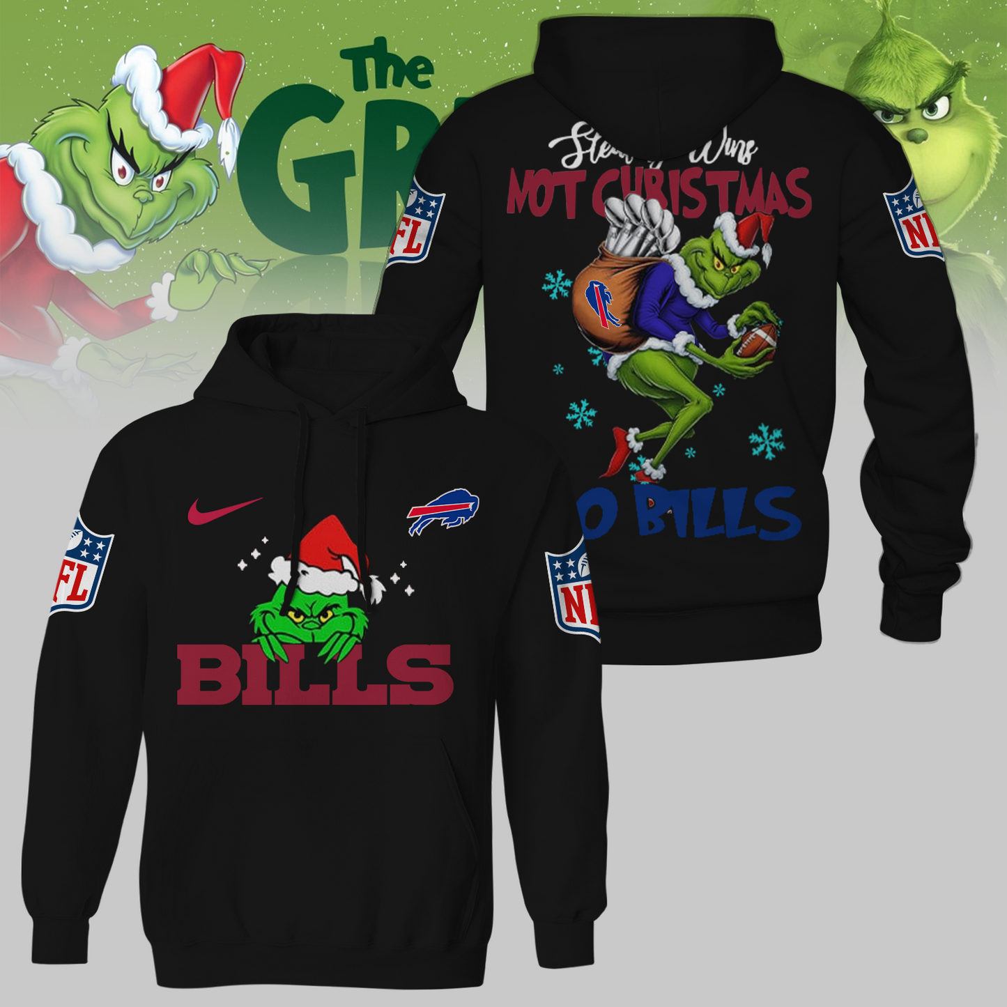 Premium NFL BUF x The Grinch Shirt V3 NMD TTV