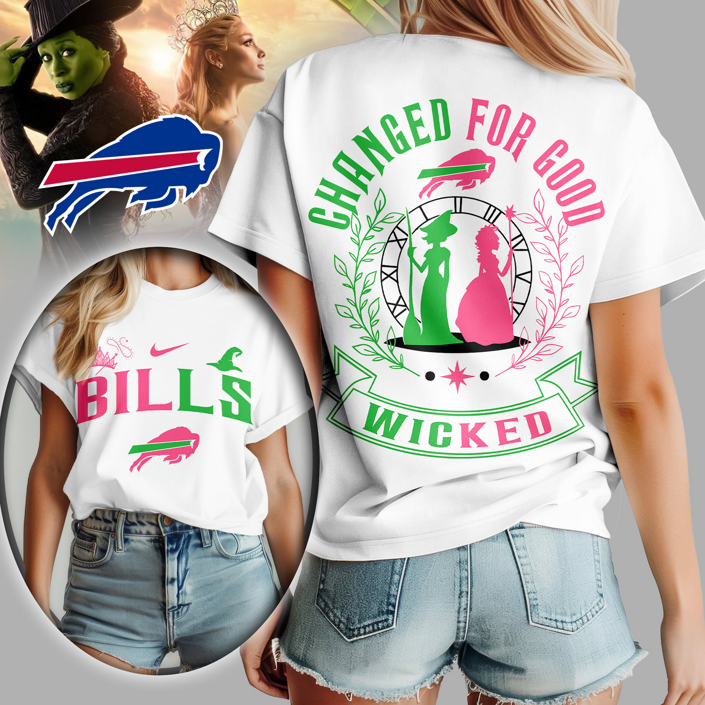 Premium NFL BUF x WCKD Changed For Good Women Shirt V1 NMD TTV