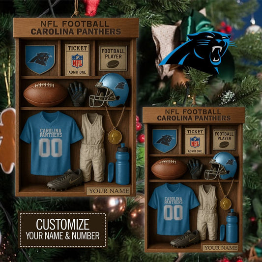 Premium NFL CAR Football Locker Hanging Ornament V1 NMD NHM