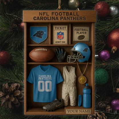 Premium NFL CAR Football Locker Hanging Ornament V1 NMD NHM