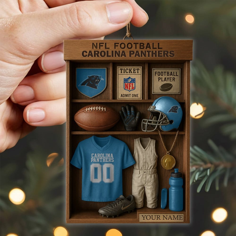 Premium NFL CAR Football Locker Hanging Ornament V1 NMD NHM