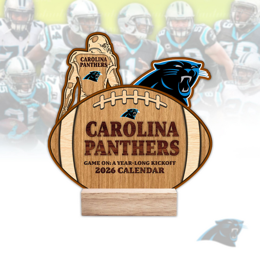 Premium NFL CAR Football Shaped 2026 Calendar V1 NMD TTV