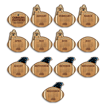 Premium NFL CAR Football Shaped 2026 Calendar V1 NMD TTV