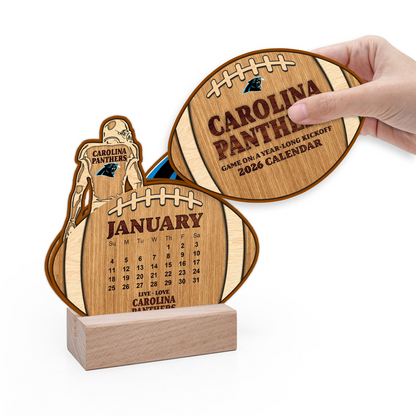 Premium NFL CAR Football Shaped 2026 Calendar V1 NMD TTV