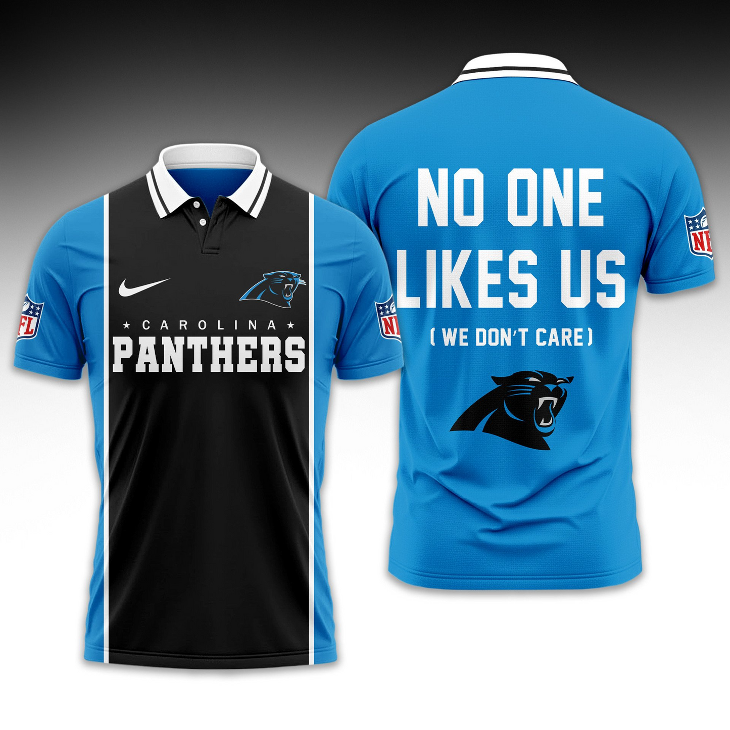 Premium NFL CAR No One Likes Us Polo Shirt V1 NMD 291025 TTV