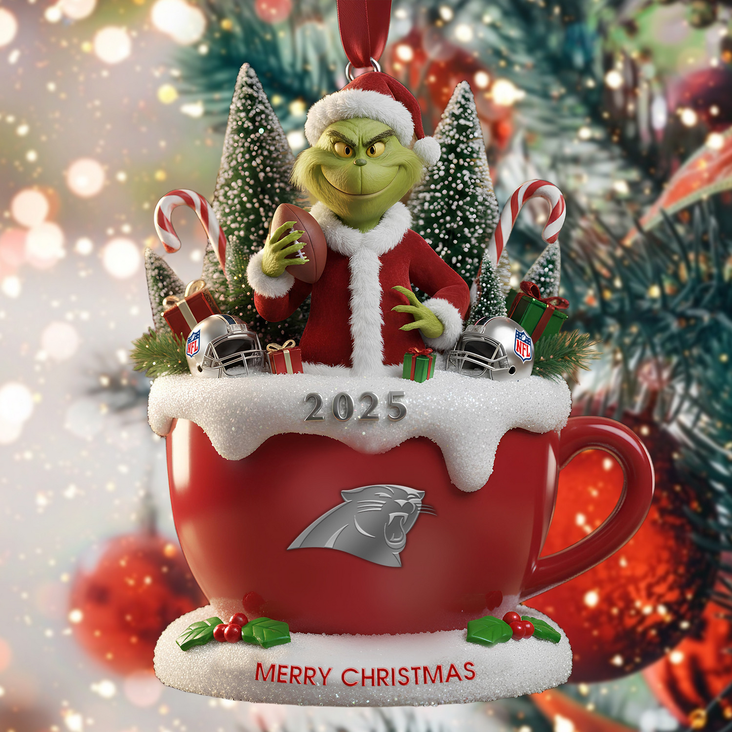 Premium NFL CAR x The Grinch Christmas Ornament V2 NMD TTV