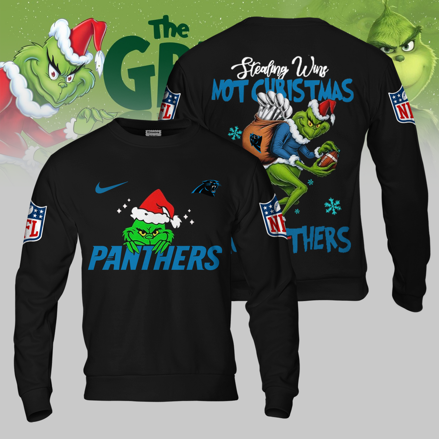 Premium NFL CAR x The Grinch Shirt V3 NMD TTV