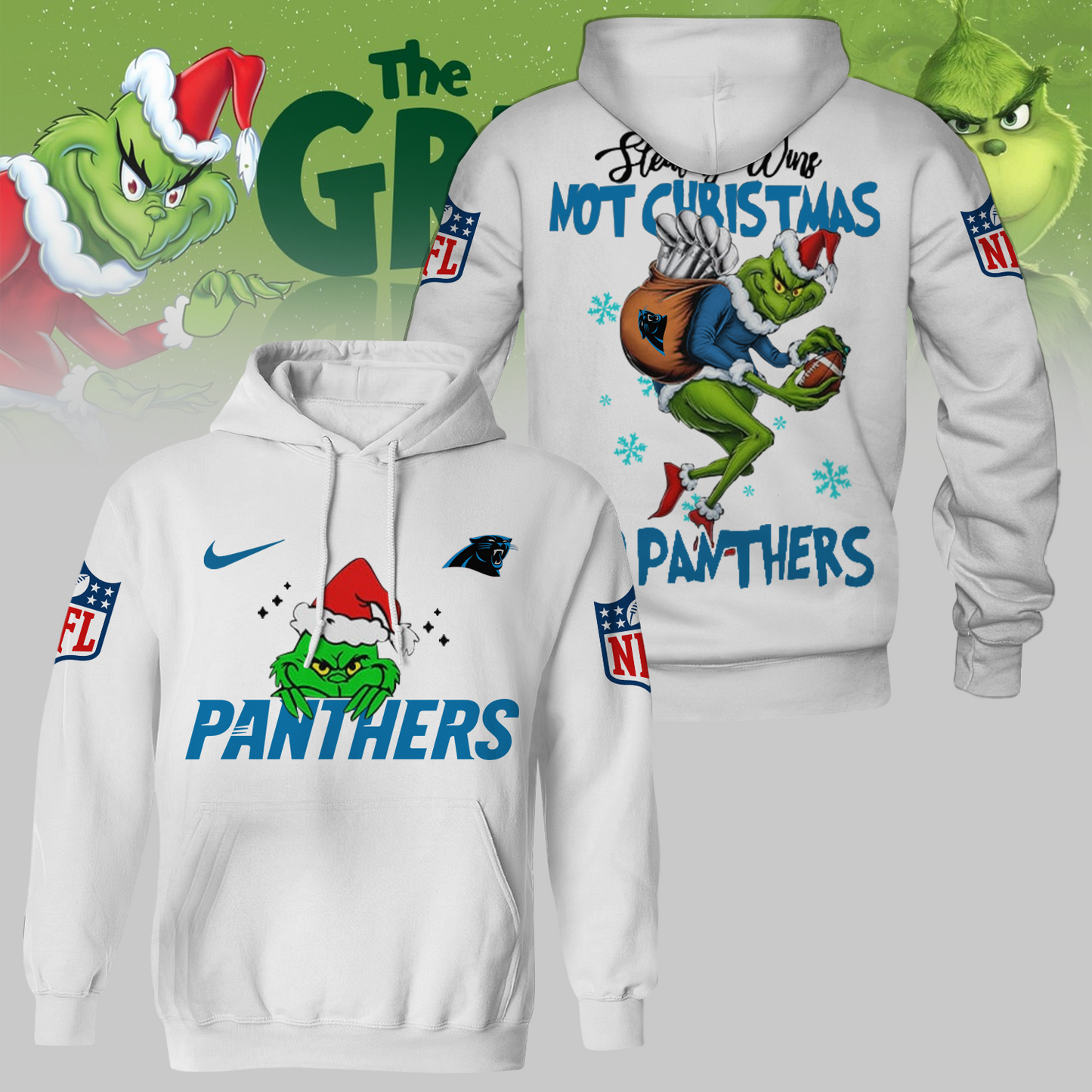 Premium NFL CAR x The Grinch Shirt V3 NMD TTV