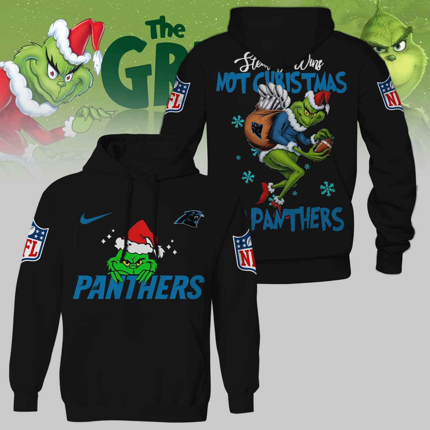 Premium NFL CAR x The Grinch Shirt V3 NMD TTV