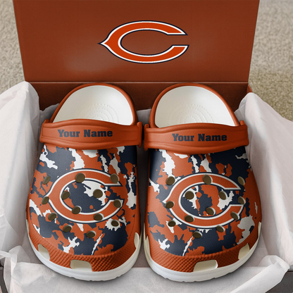 Premium NFL CHI Camo CLogs V1 NMD TTV