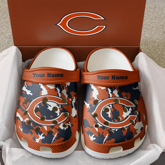 Premium NFL CHI Camo CLogs V1 NMD TTV
