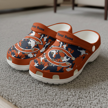 Premium NFL CHI Camo CLogs V1 NMD TTV