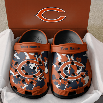 Premium NFL CHI Camo CLogs V1 NMD TTV