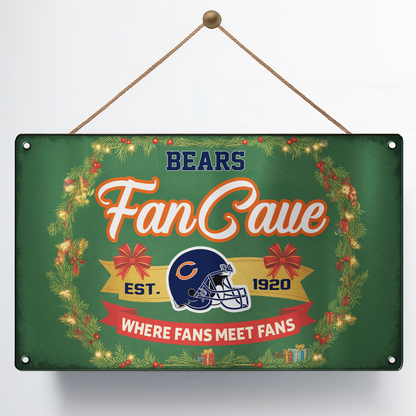 Premium NFL CHI Cave Metal Sign V2 NMD TTV