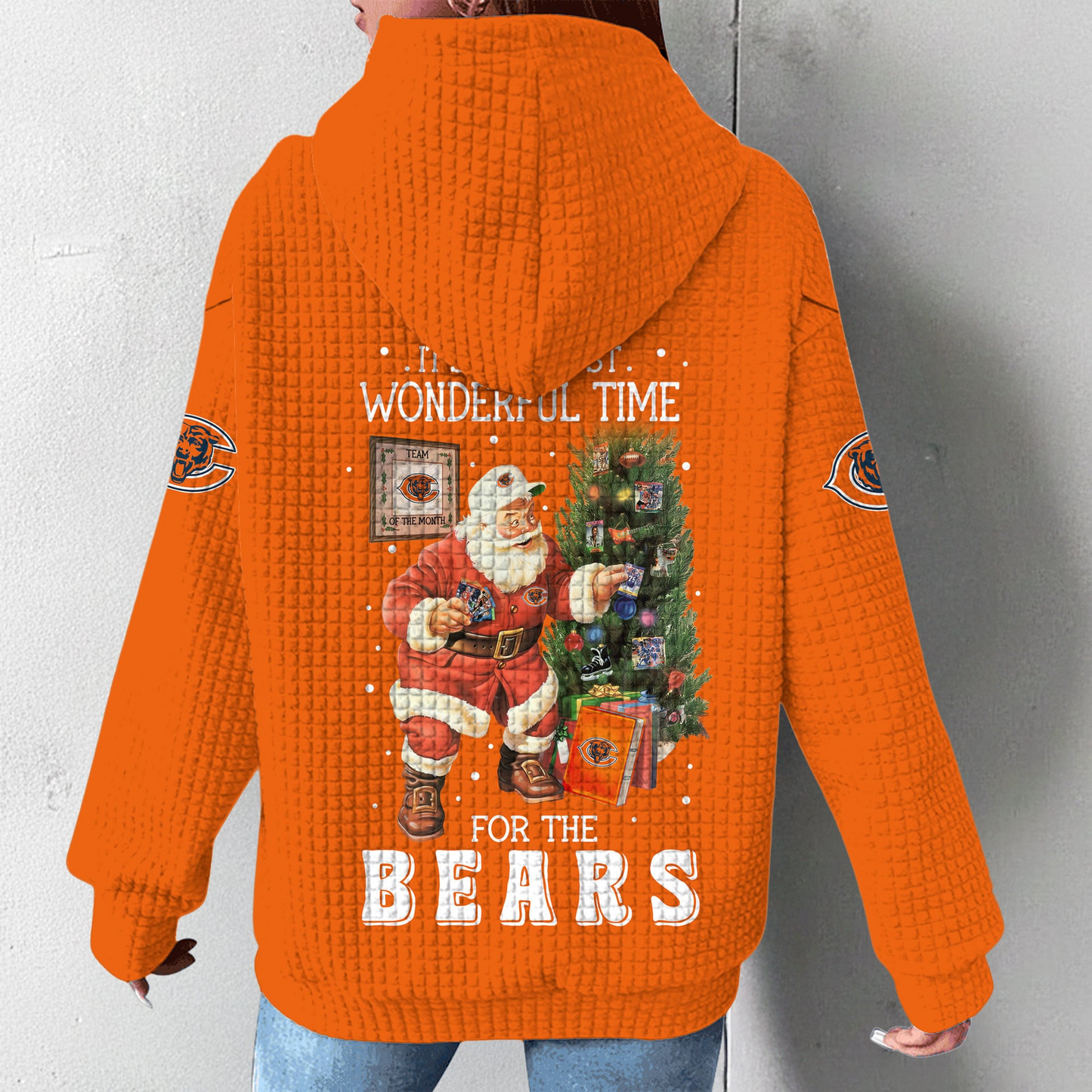 Premium NFL CHI Christmas Waffele Hoodie V1 NMD 261125 TTV
