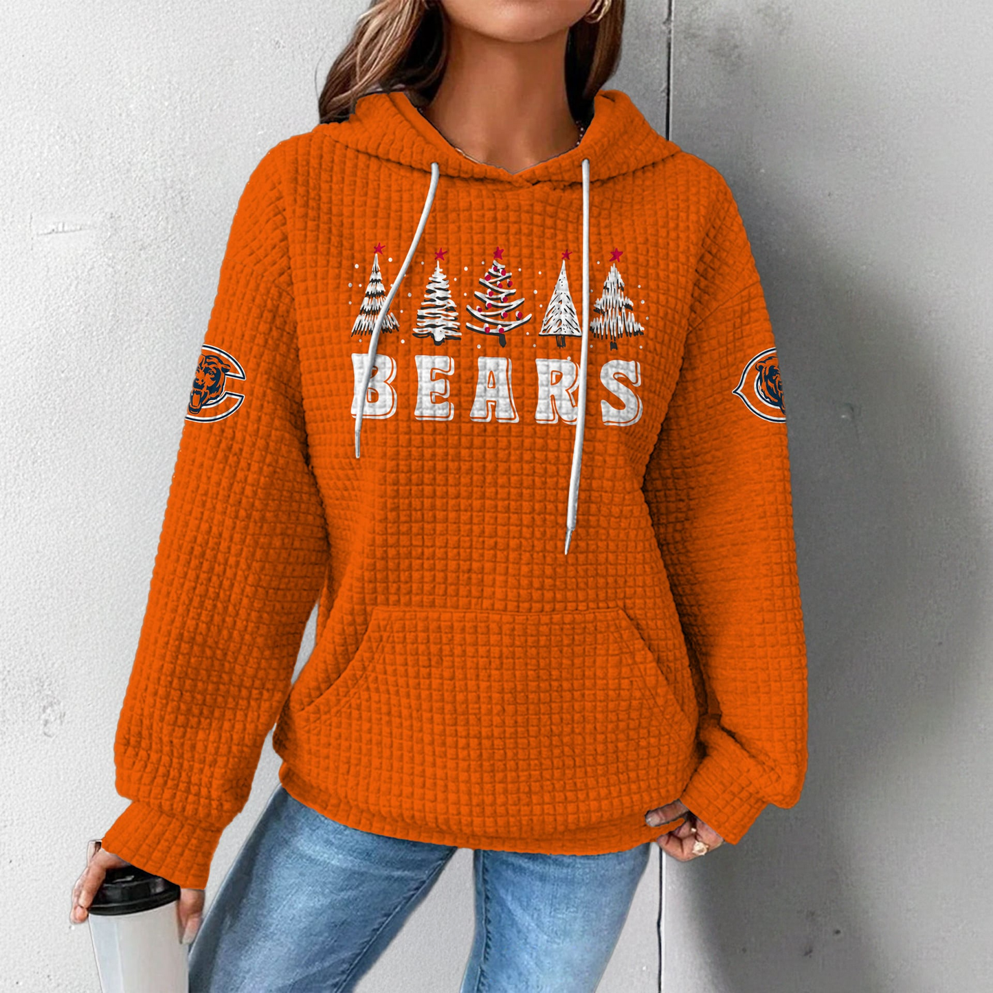 Premium NFL CHI Christmas Waffele Hoodie V1 NMD 261125 TTV