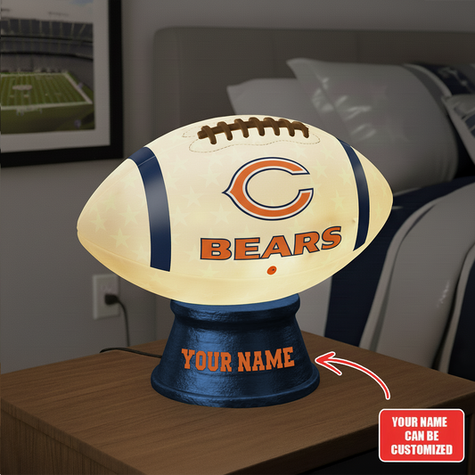 Premium NFL CHI Football Night Light Custom Name V2 NMD TTV