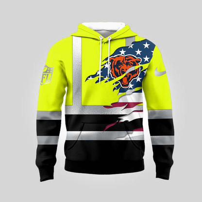 Premium NFL CHI Patriotic Safety Hoodie V1 NMD TTV