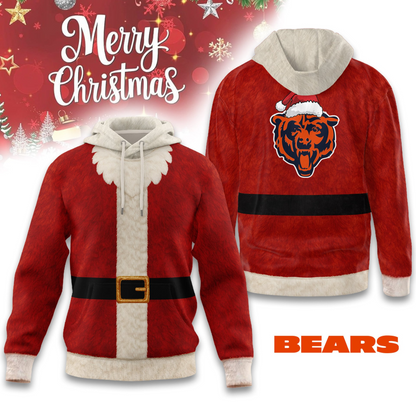Premium NFL CHI Santa Claus Hoodie V1 NMD TTV