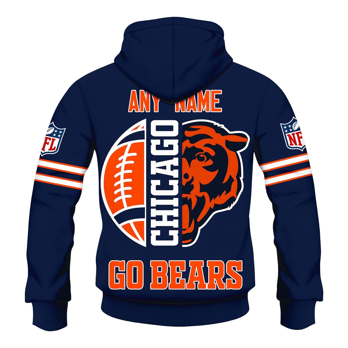 Premium NFL CHI Signature Fan Gear Hoodie V1 NMD NHM