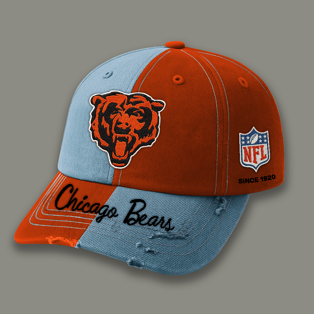 Premium NFL CHI Vintage Patchwork Cap V1 NMD TTV