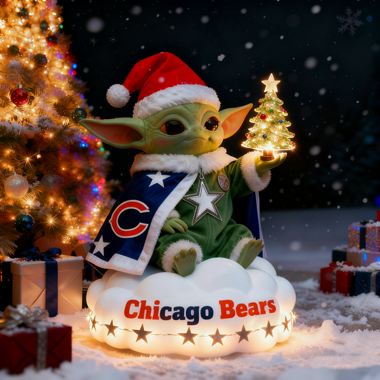 Premium NFL CHI x Baby Yoda Holiday LED Figure V1 NMD 261125 TTV