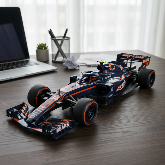 Premium NFL CHI x F1 Racing Car Collectible Model V1 NMD TTV