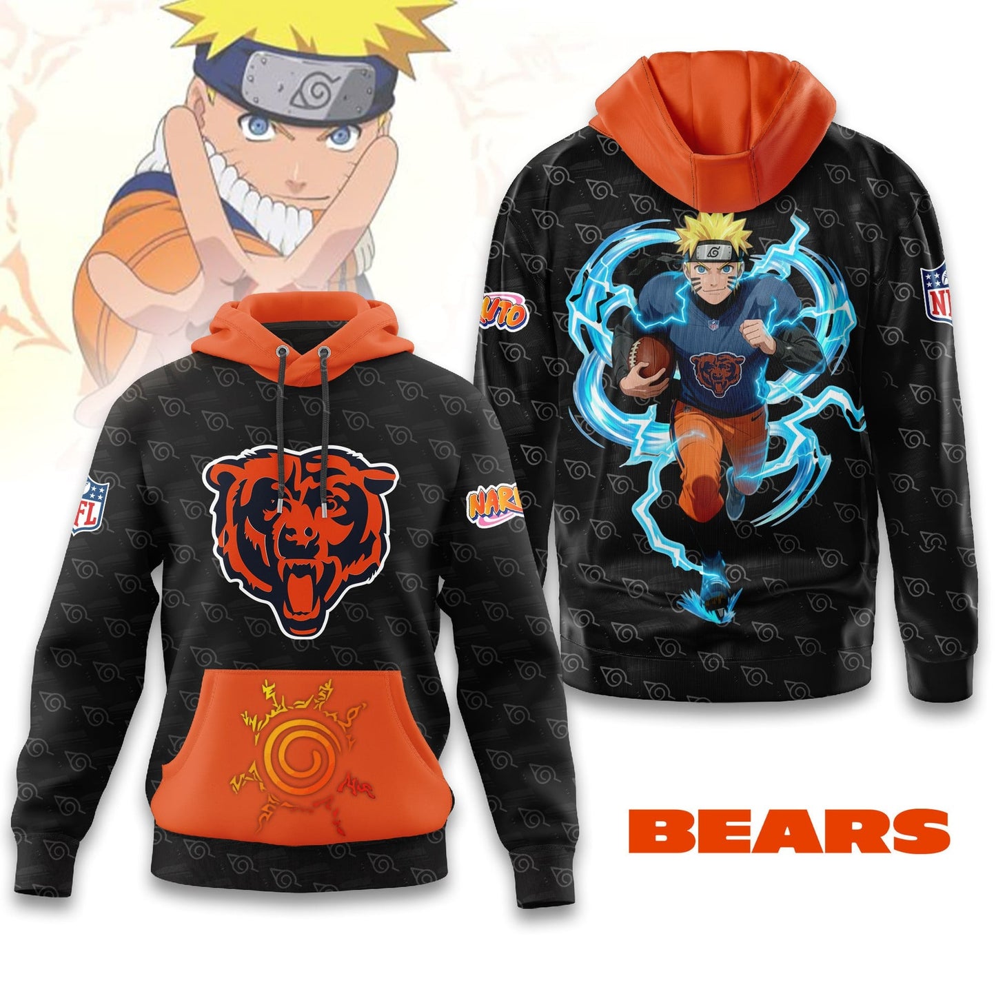 Premium NFL CHI x NAR Hoodie V1 NMD NHM