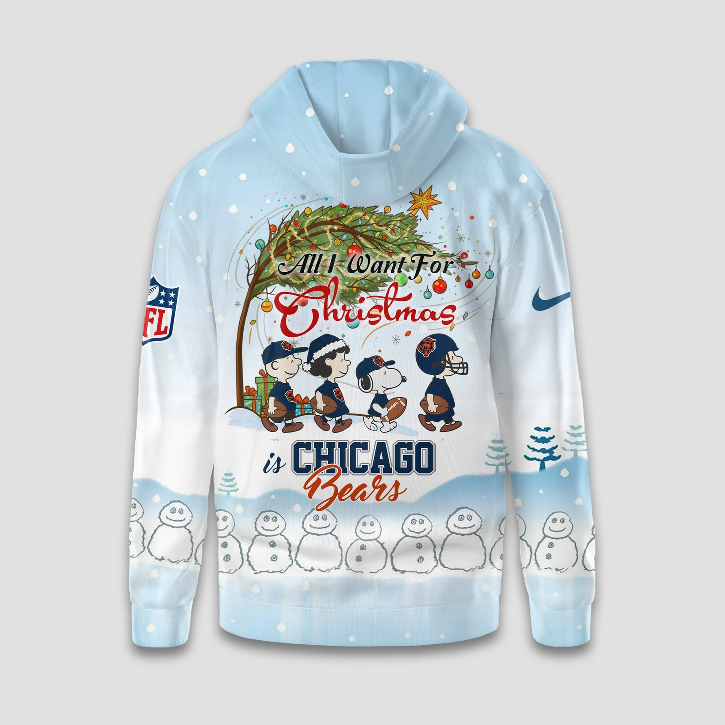 Premium NFL CHI x Peanuts Snow Day Hoodie V3 NMD TTV
