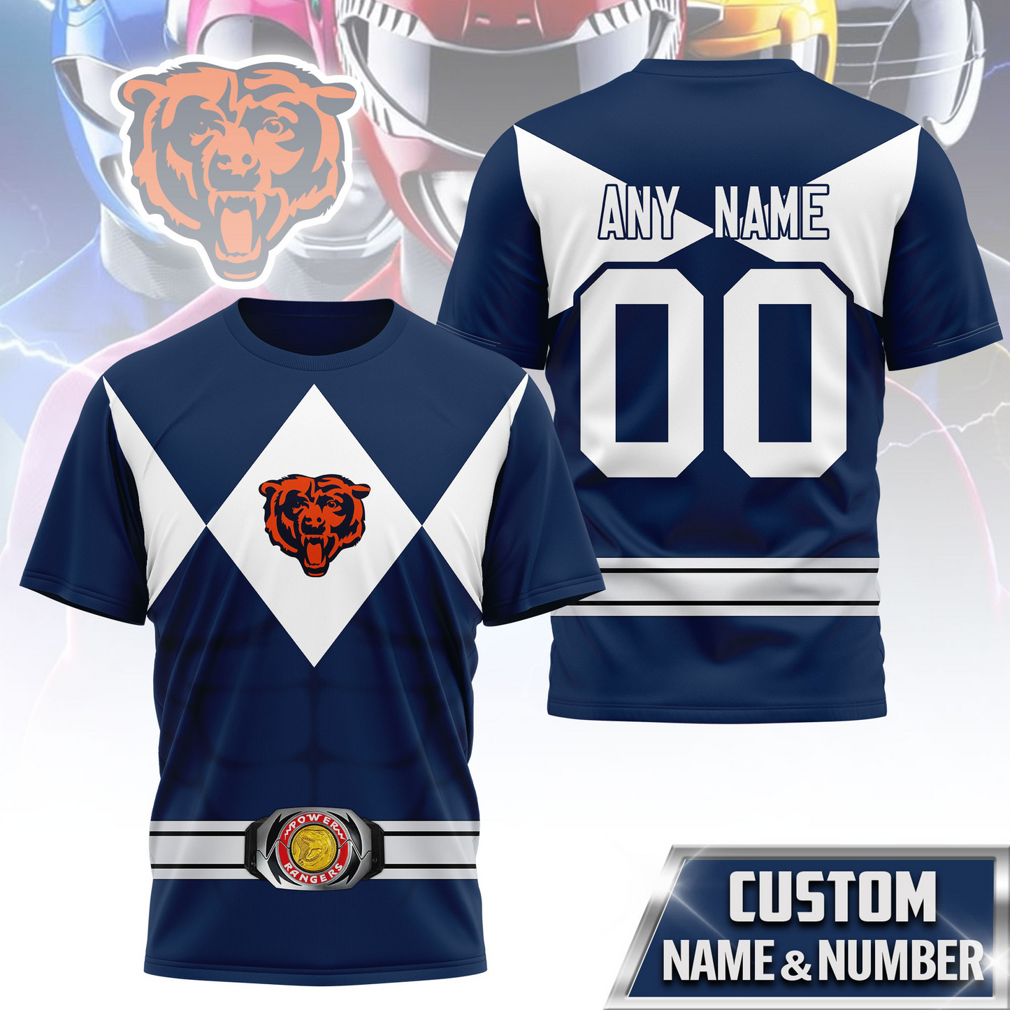 Premium NFL CHI x PWR T-shirt V1 NMD TTV