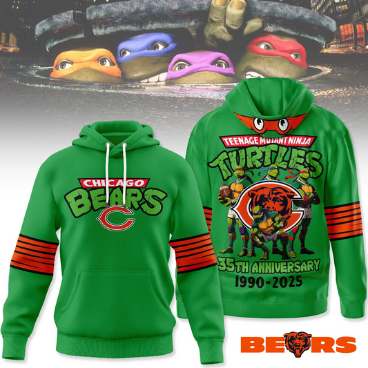 Premium NFL CHI x TMNT 35th Anniversary Hoodie V1 NMD TTV