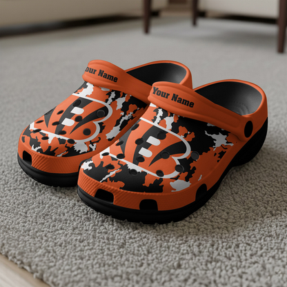 Premium NFL CIN Camo CLogs V1 NMD TTV