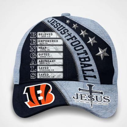 Premium NFL CIN Jesus Football Classic Cap V1 NMD TTV