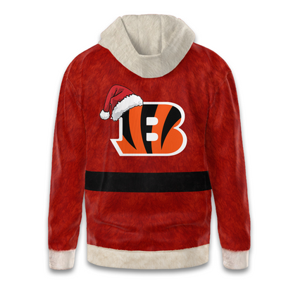 Premium NFL CIN Santa Claus Hoodie V1 NMD TTV