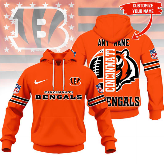 Premium NFL CIN Signature Fan Gear Hoodie V1 NMD NHM