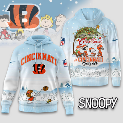 Premium NFL CIN x Peanuts Snow Day Hoodie V3 NMD TTV