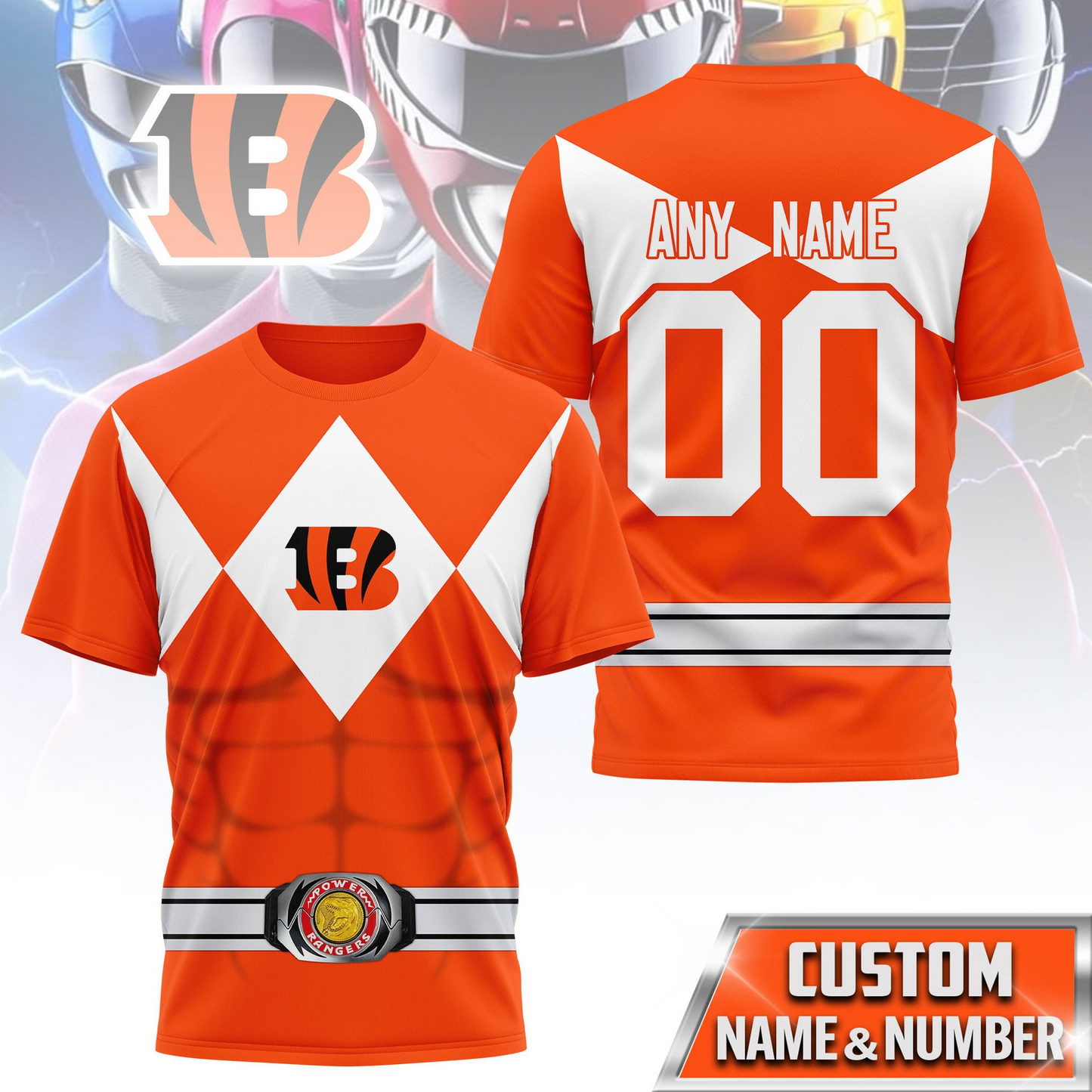 Premium NFL CIN x PWR T-shirt V1 NMD TTV