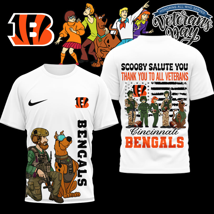 Premium NFL CIN x SCO Salute Veterans T-shirt V15 NMD NHM