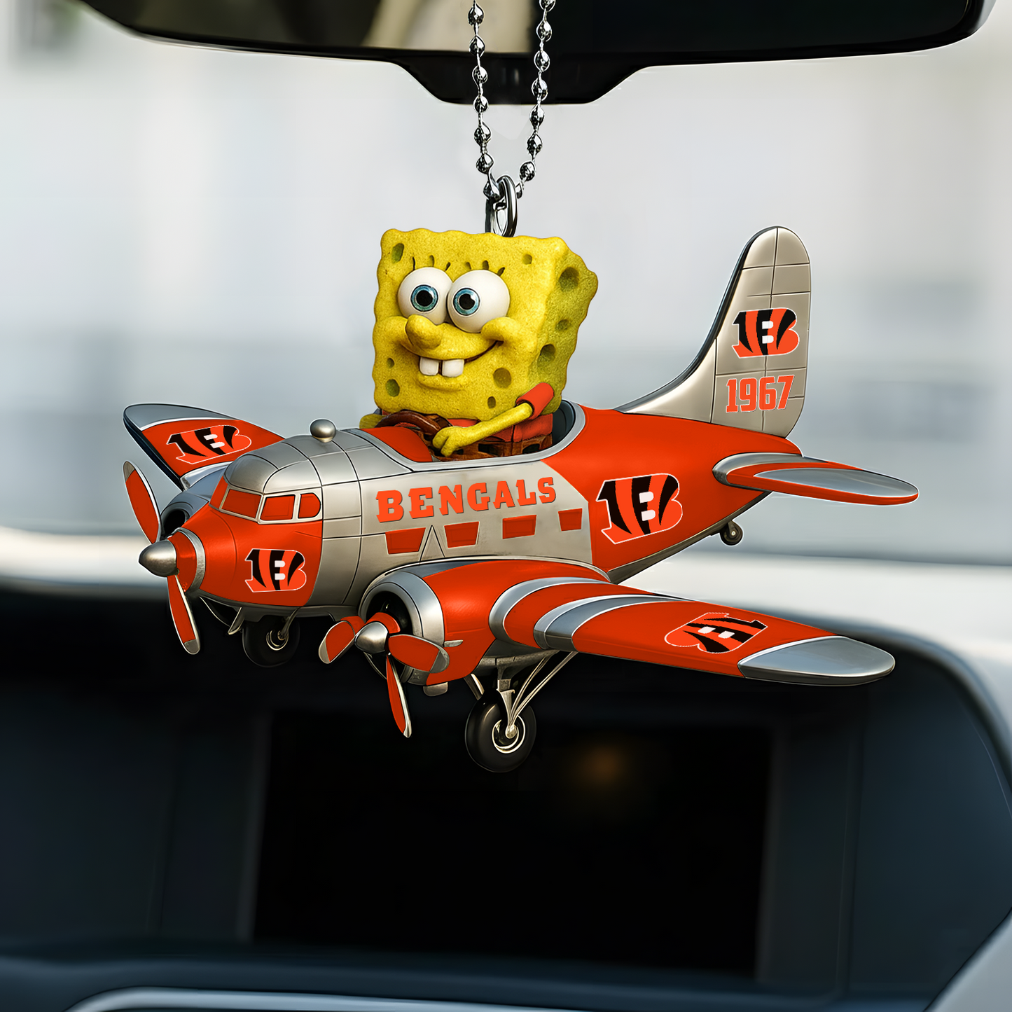 Premium NFL CIN x SPO Car Ornament V1 DATND TANTD