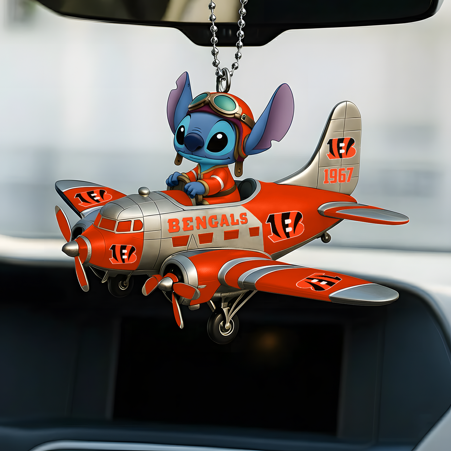 Premium NFL CIN x ST Car Ornament V1 DatND DVT