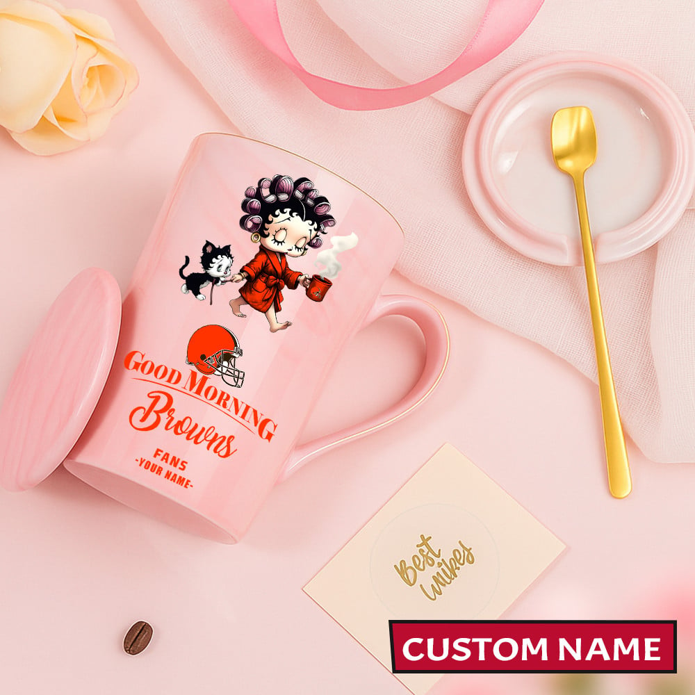 Premium NFL CLE Ceramic Women Coffee Mug V1 NMD TTV