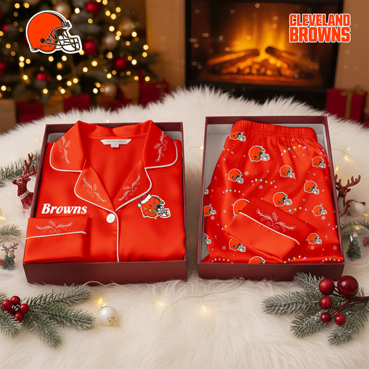 Premium NFL CLE Christmas Pajasma V2 NMD TTV