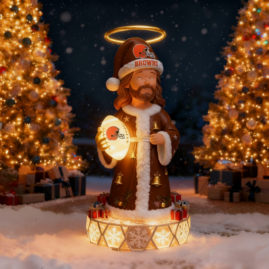 Premium NFL CLE Jesus Led Figure V1 NMD TTV