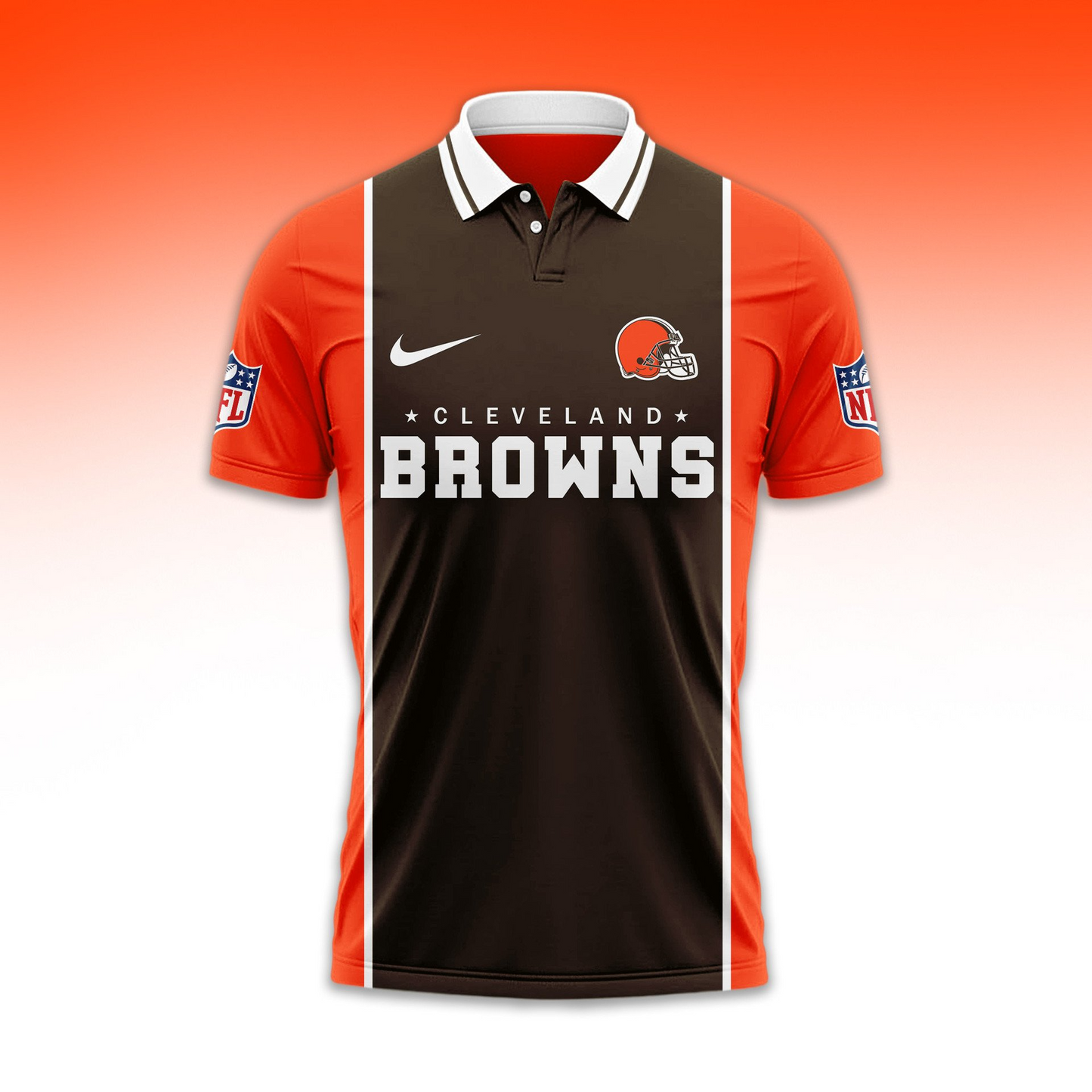 Premium NFL CLE No One Likes Us Polo Shirt V1 NMD TTV