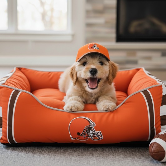 Premium NFL CLE Pets Bed V1 NMD TTV