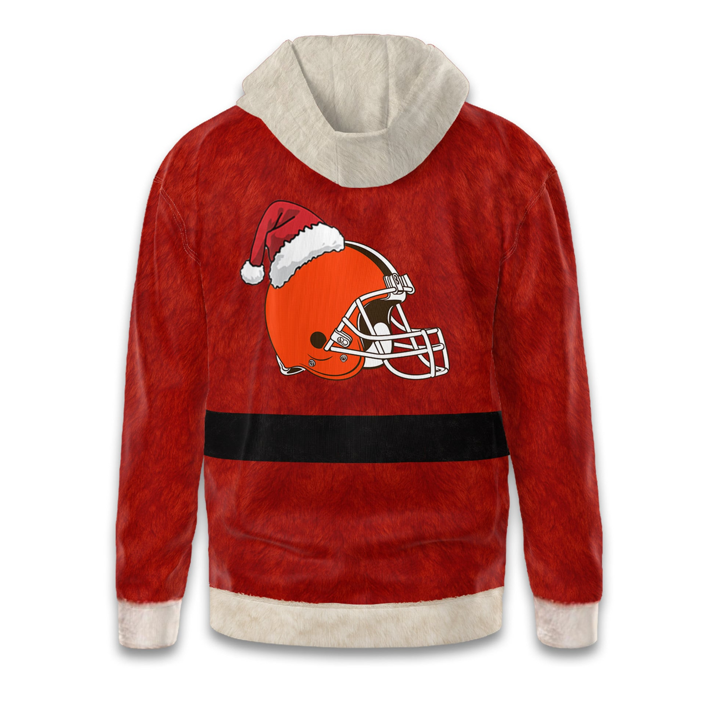 Premium NFL CLE Santa Claus Hoodie V1 NMD TTV