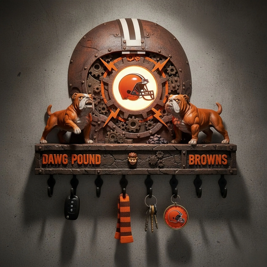 Premium NFL CLE Spirit Guardian Wall Key Holder V1 NMD TTV