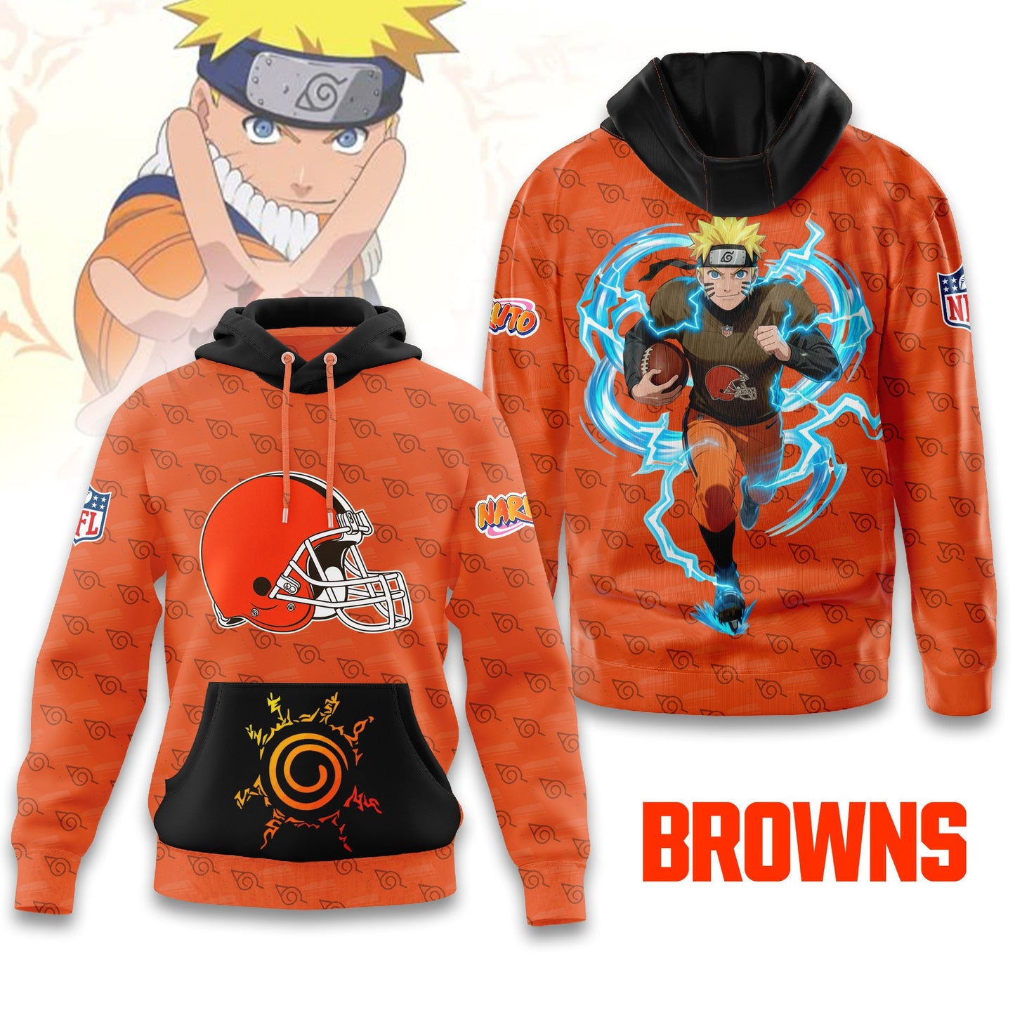 Premium NFL CLE x NAR Hoodie V1 NMD NHM