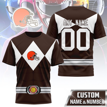 Premium NFL CLE x PWR T-shirt V1 NMD TTV