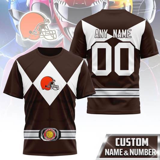 Premium NFL CLE x PWR T-shirt V1 NMD TTV